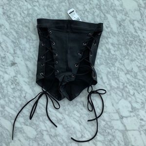 BLACK LACE SHORTS NEW WITH TAGS